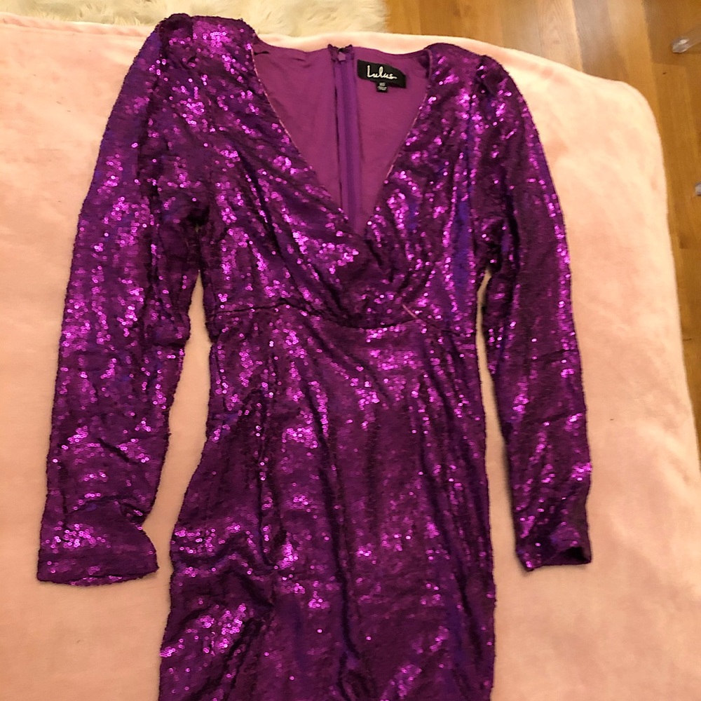 BRAND NEW!! Purple Sequin Mini Dress